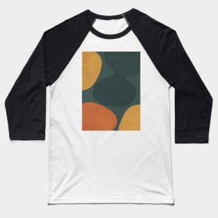 Nordic Earth Tones - Abstract Shapes 3 Baseball T-Shirt